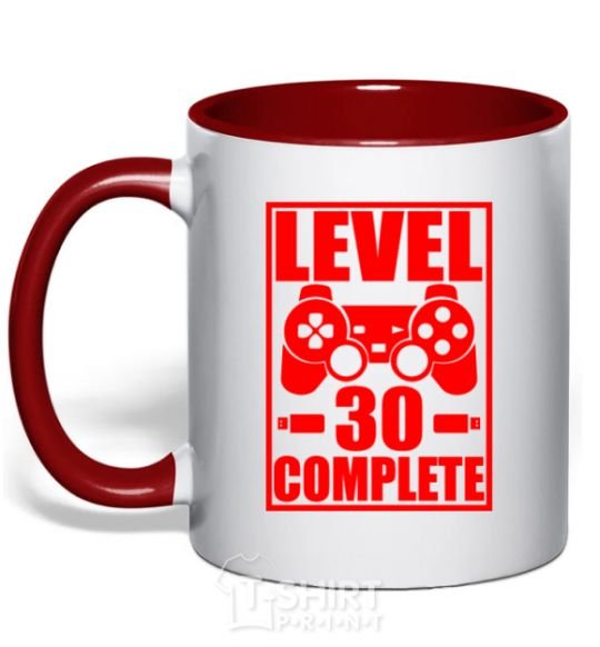 Чашка с цветной ручкой Level 30 complete с джойстиком Красный фото