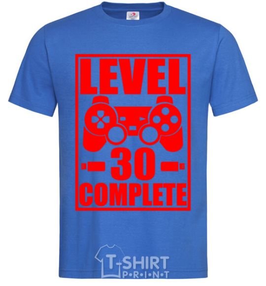 Мужская футболка Level 30 complete с джойстиком Ярко-синий фото