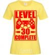 Женская футболка Level 30 complete с джойстиком Лимонный фото