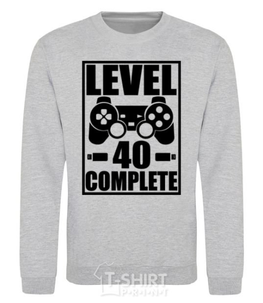 Sweatshirt Game Level 40 complete sport-grey фото