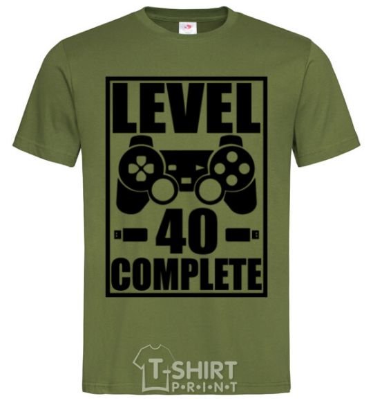 Men's T-Shirt Game Level 40 complete millennial-khaki фото