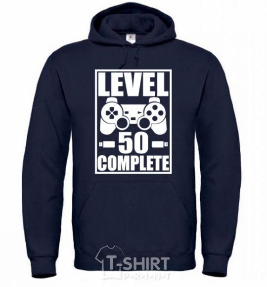 Men`s hoodie Level 50 complete Game navy-blue фото