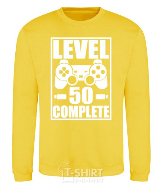 Sweatshirt Level 50 complete Game yellow фото