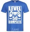 Мужская футболка Level 50 complete Game Ярко-синий фото