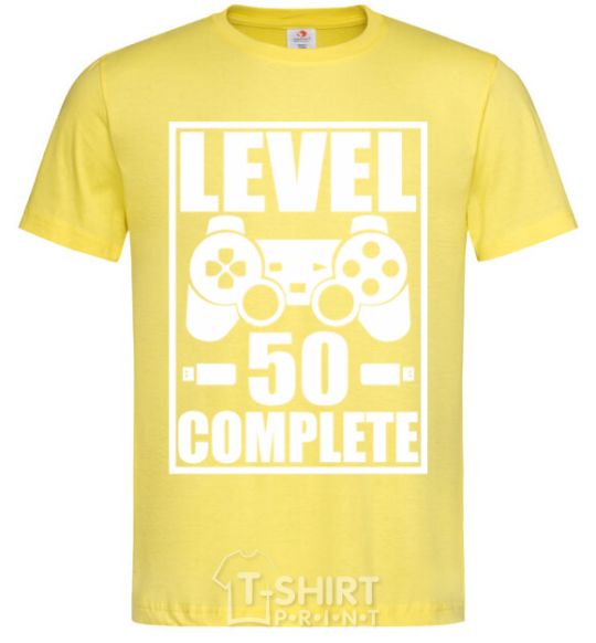 Мужская футболка Level 50 complete Game Лимонный фото