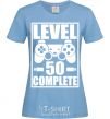 Женская футболка Level 50 complete Game Голубой фото