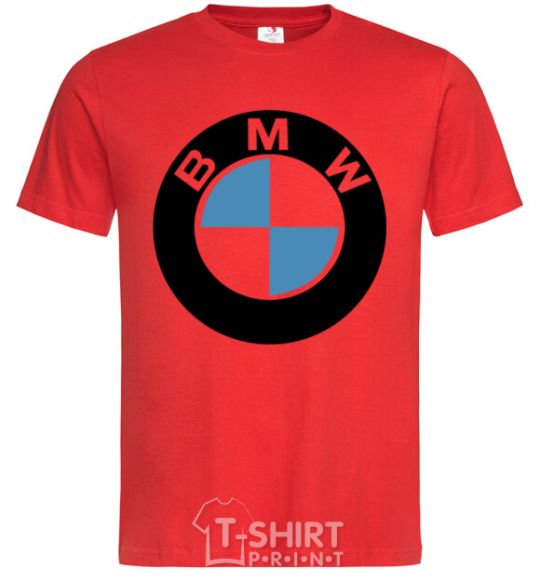 Men's T-Shirt Logo BMW red фото