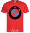 Мужская футболка Logo BMW Красный фото