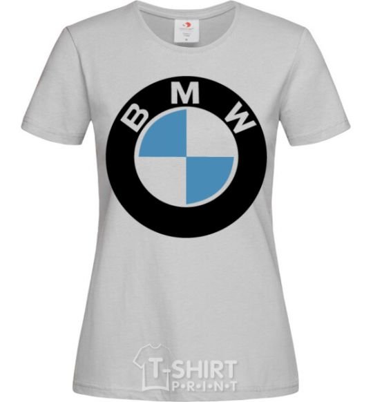 Women's T-shirt Logo BMW grey фото