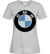 Women's T-shirt Logo BMW grey фото
