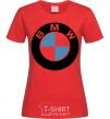 Women's T-shirt Logo BMW red фото