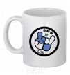 Ceramic mug BMW is life White фото