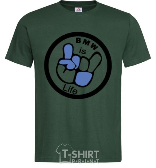 Men's T-Shirt BMW is life bottle-green фото