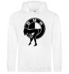 Men`s hoodie BMW girl White фото