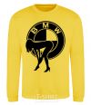 Sweatshirt BMW girl yellow фото