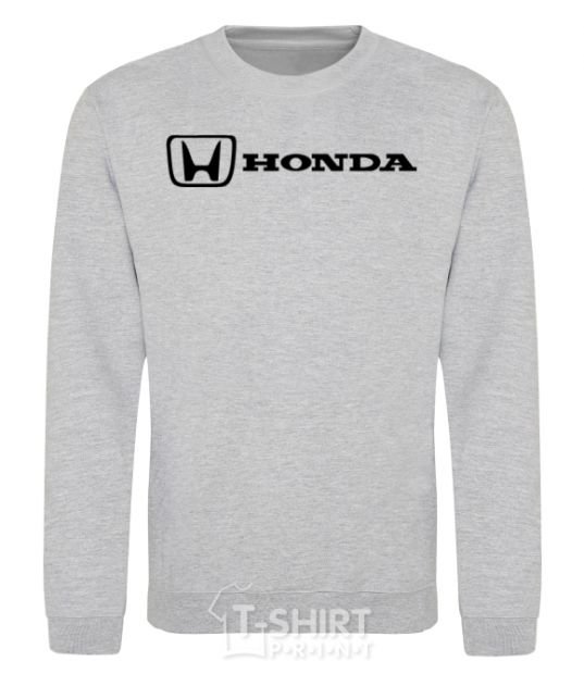 Свитшот Honda logo Серый меланж фото