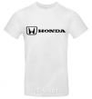 Men's T-Shirt Honda logo White фото