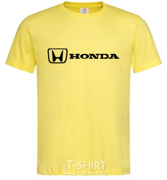 Men's T-Shirt Honda logo cornsilk фото