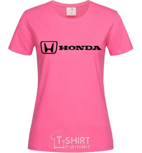 Women's T-shirt Honda logo heliconia фото