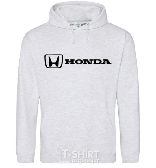 Мужская толстовка (худи) Honda logo Серый меланж фото