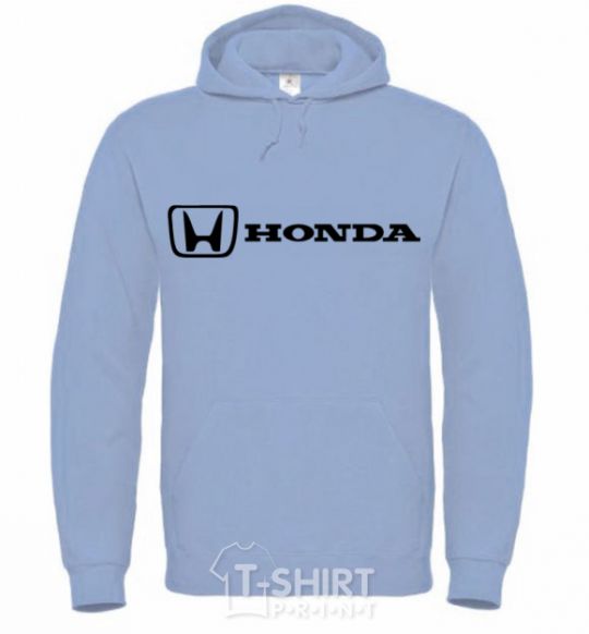 Мужская толстовка (худи) Honda logo Голубой фото