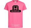 Детская футболка Лого Honda Ярко-розовый фото