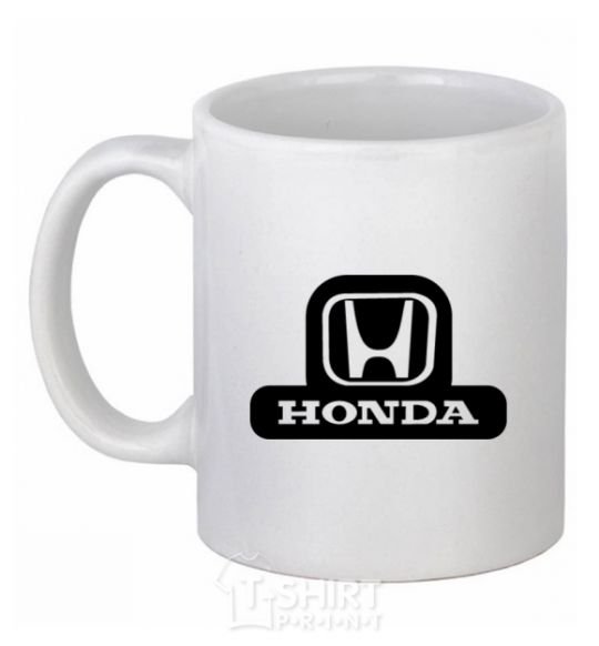 Ceramic mug Honda's logo White фото