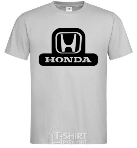 Men's T-Shirt Honda's logo grey фото