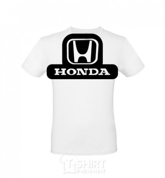 Men's T-Shirt Honda's logo White фото