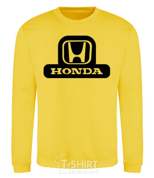 Sweatshirt Honda's logo yellow фото