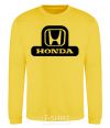 Sweatshirt Honda's logo yellow фото