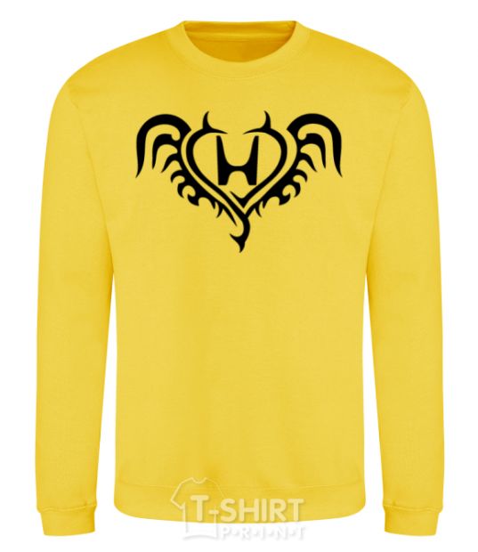 Sweatshirt Honda devil yellow фото