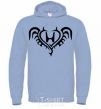 Men`s hoodie Honda devil sky-blue фото