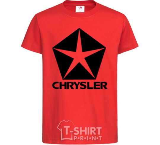 Kids T-shirt Logo Chrysler red фото