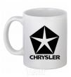 Ceramic mug Logo Chrysler White фото