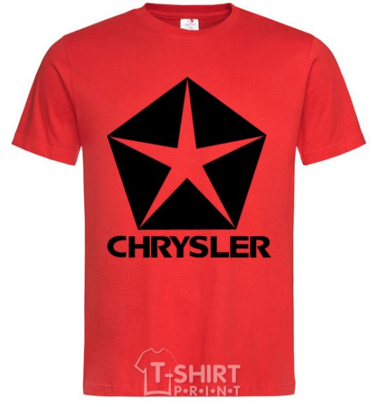 Men's T-Shirt Logo Chrysler red фото