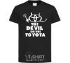 Kids T-shirt The devil drives toyota black фото