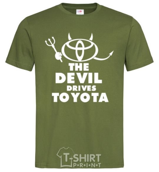 Men's T-Shirt The devil drives toyota millennial-khaki фото