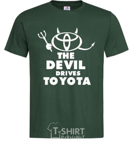 Мужская футболка The devil drives toyota Темно-зеленый фото