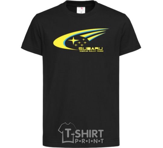 Kids T-shirt Subaru world rally team black фото