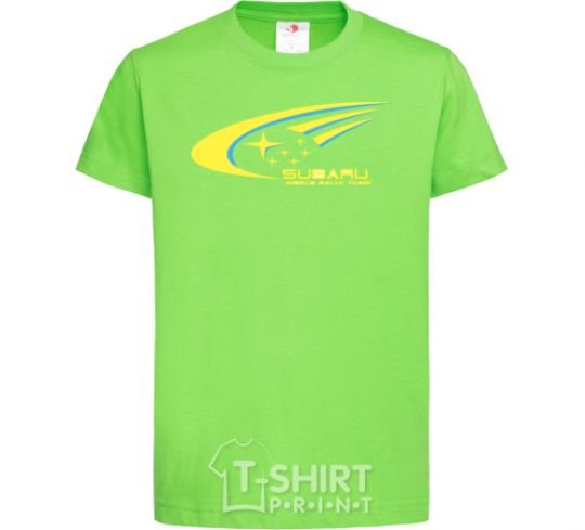 Kids T-shirt Subaru world rally team orchid-green фото