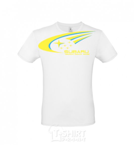 Men's T-Shirt Subaru world rally team White фото