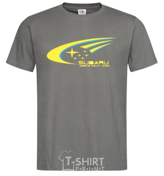 Men's T-Shirt Subaru world rally team dark-grey фото