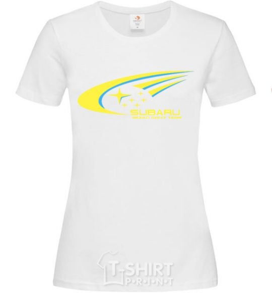 Женская футболка Subaru world rally team Белый фото
