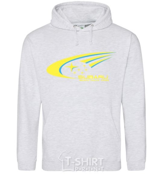 Men`s hoodie Subaru world rally team sport-grey фото