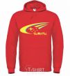 Men`s hoodie Subaru world rally team bright-red фото