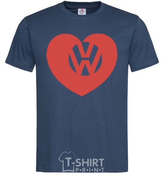 Men's T-Shirt Love W navy-blue фото