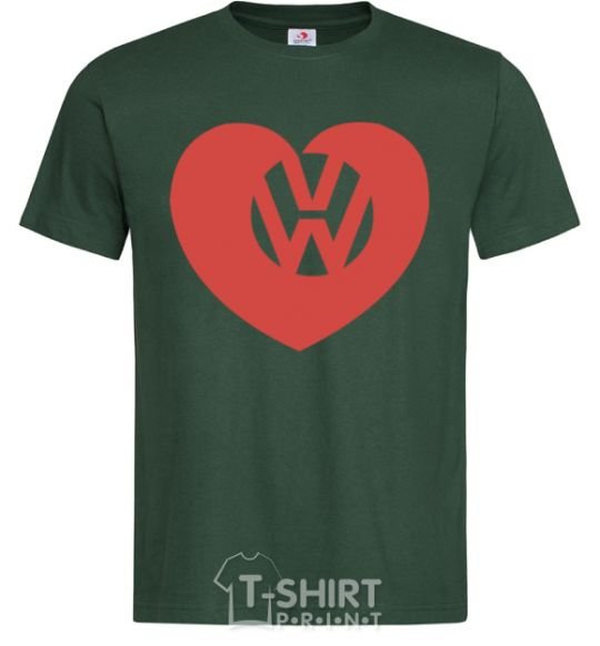 Men's T-Shirt Love W bottle-green фото