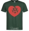 Men's T-Shirt Love W bottle-green фото