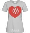 Women's T-shirt Love W grey фото